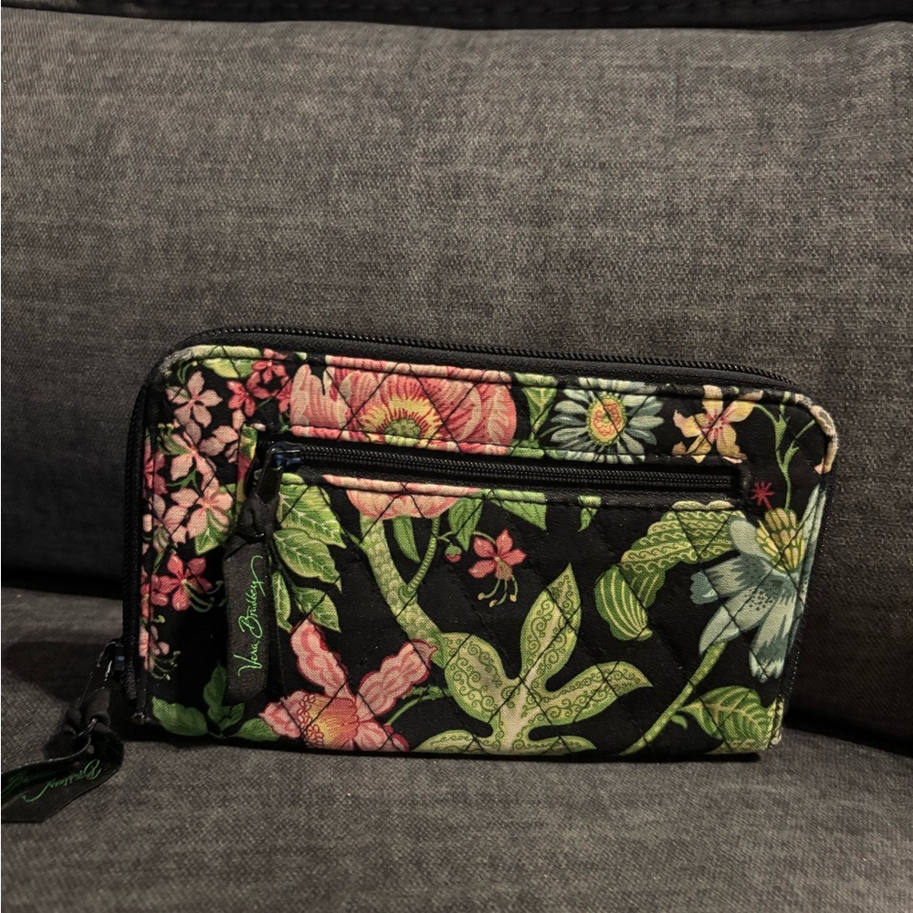 Vera Bradley Floral Black Women's Wallet Botanica